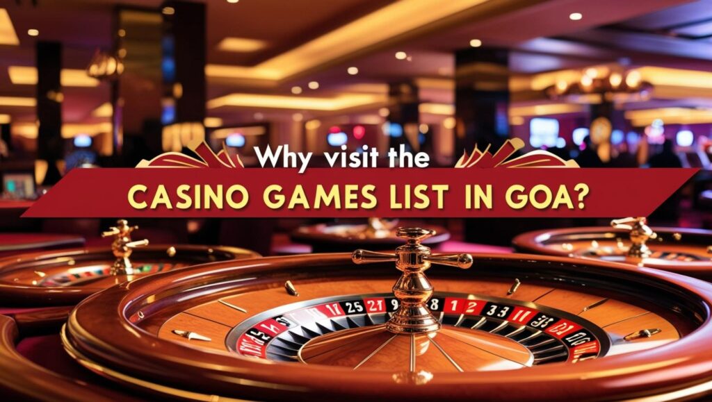 casino games list in goa